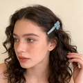 Mint Green Bow Hair Clip