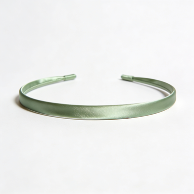 Sage Green Satin Thin Headband