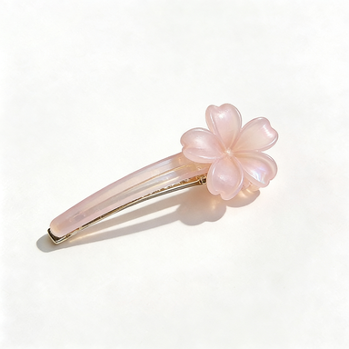 Pink Cherry Blossom Resin Hair Clip